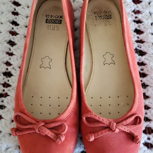 Geox Red Suede flats  shoes - Picture 6 of 6